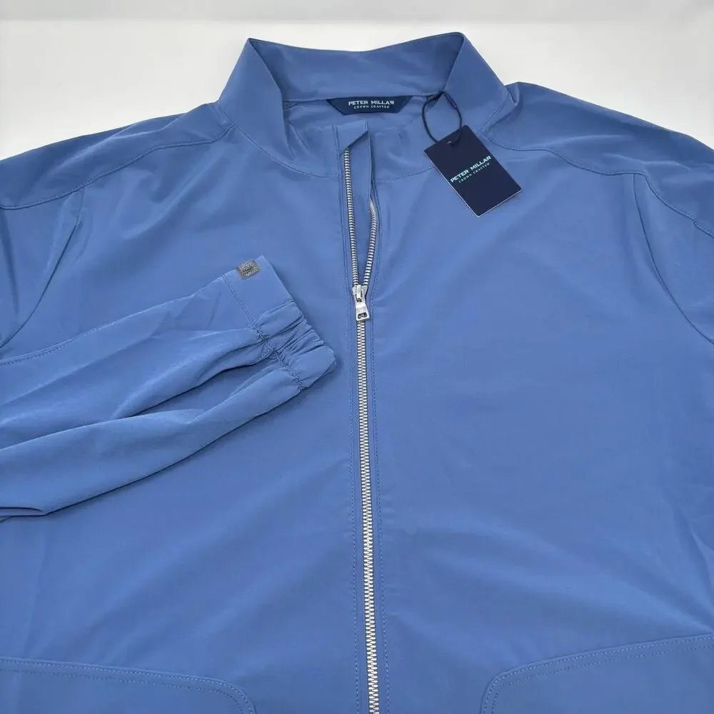 Peter Millar Crown Crafted XL Ocean Blue Contour Full Zip Jacket MS25XZ09 NWT‎